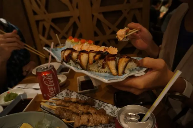 卷物與串燒都較濃味