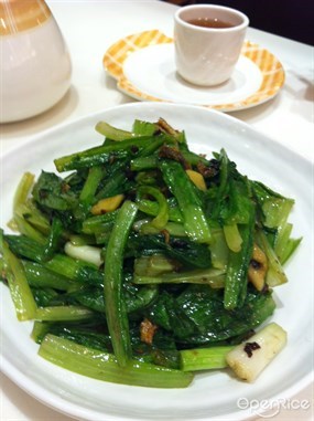  豆豉鯪魚炒油蜜菜 - 黃大仙的客家好棧