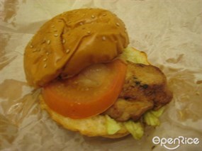 Chicken burger - Absolute Burger in Causeway Bay 