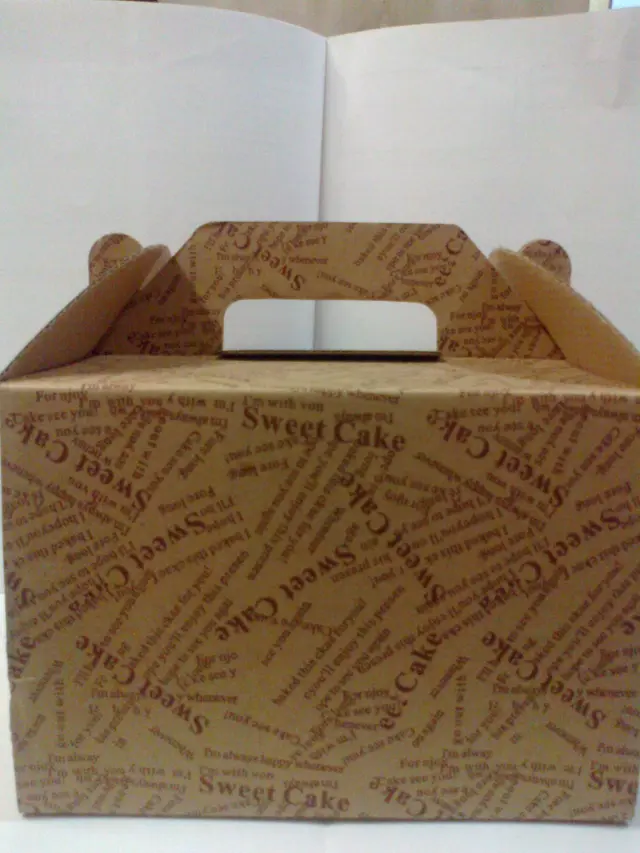 盛載藍莓芝士蛋糕的盒子