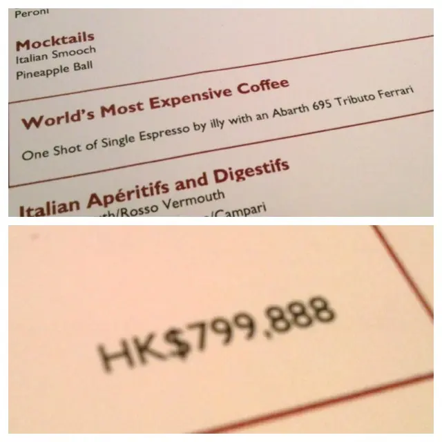 全世界最貴嘅咖啡!