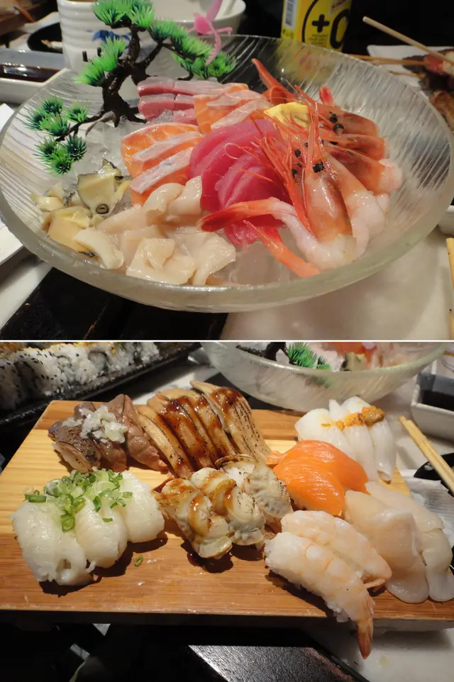 刺身厚切用料新鮮,壽司飯少食多幾件