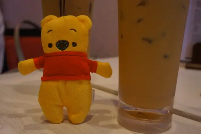 pooh pooh 同奶茶合照