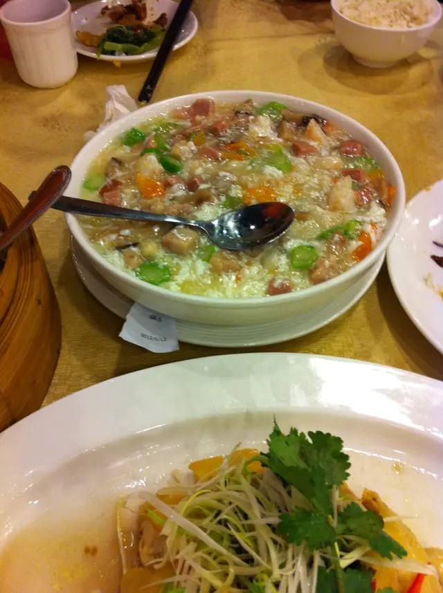 翠糖蒸蛋 OK - 蛋蒸得滑，但係點解會用香腸粒?