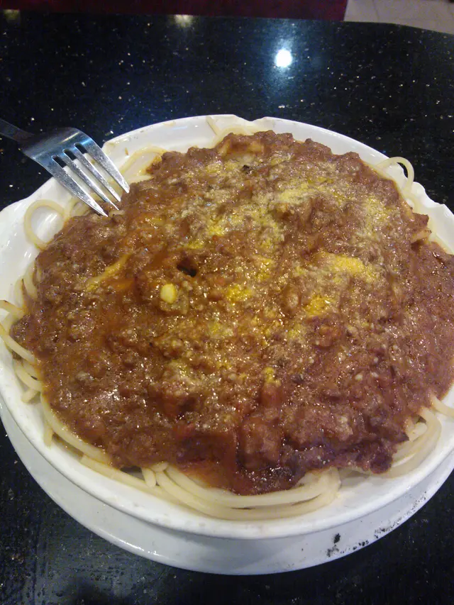 芝士焗肉醬意粉!!! 正