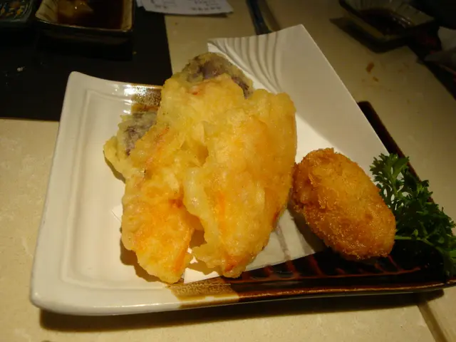 南瓜天婦羅,紫紫的是蕃薯天婦羅,吉列廣島蠔