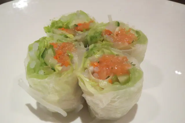 帶子三文魚米紙卷