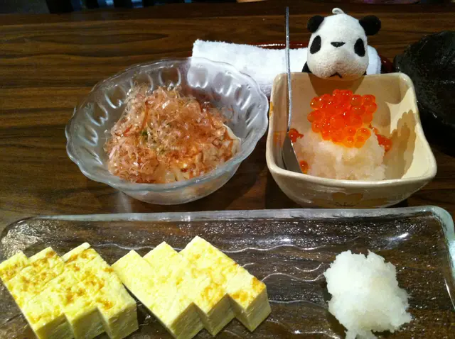 豆腐,三文魚籽,玉子