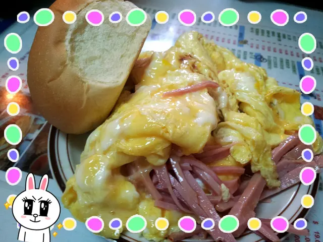 火腿奄列-流心蛋漿，內軟外硬 足料咸香火腿絲