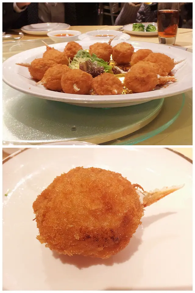 酥炸百花釀蟹拑