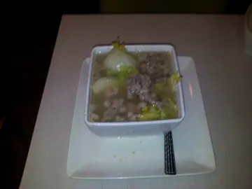 上汤肉末娃娃菜