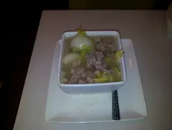 上汤肉末娃娃菜