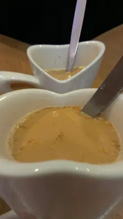 热胚芽奶茶
