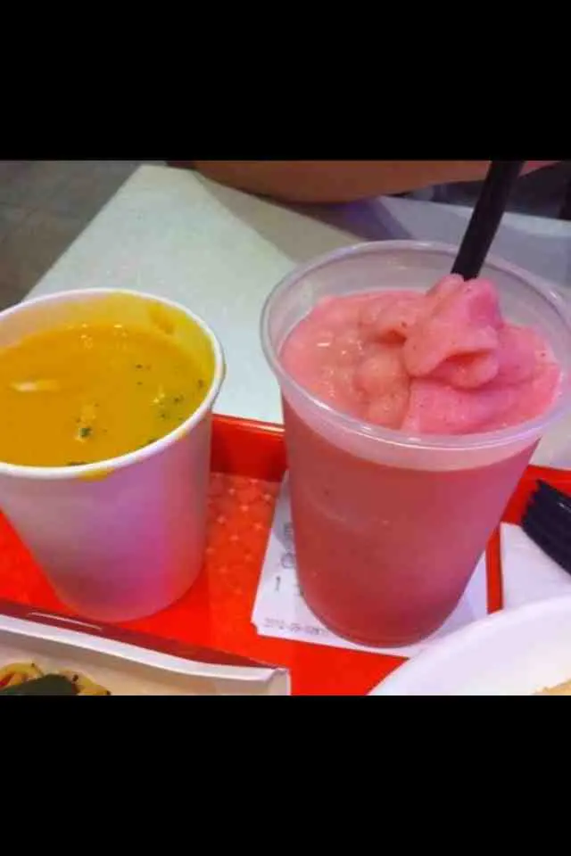 南瓜湯 士多啤梨沙冰