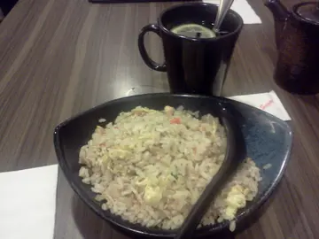 下午茶饭款：三文鱼炒饭