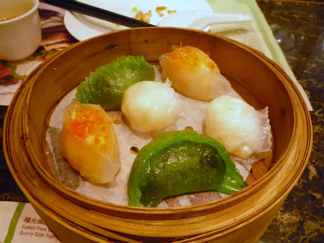 橙色的蟹籽鳳眼餃同錄色的來佬菠菜餃的翻食次數最多，蝦餃反而無咩特別！