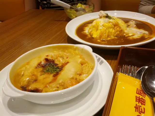 焗飯和蛋包咖喱飯