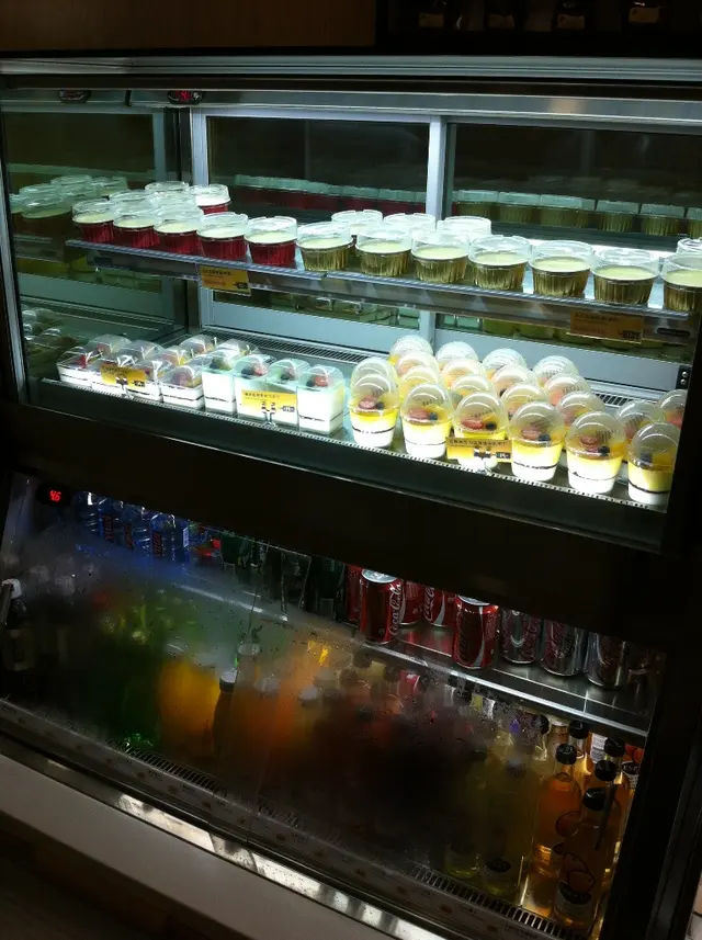 甜品, 飲品的冷櫃