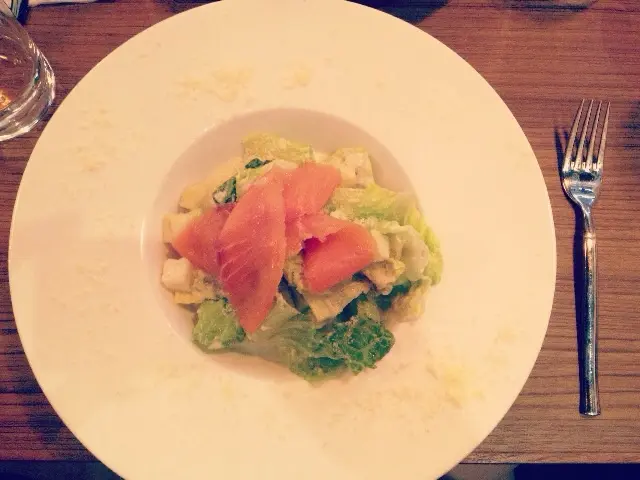smoked salmon caesar salad