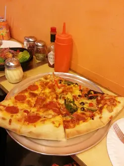 pepperoni slice $31&vegetarian slice $42