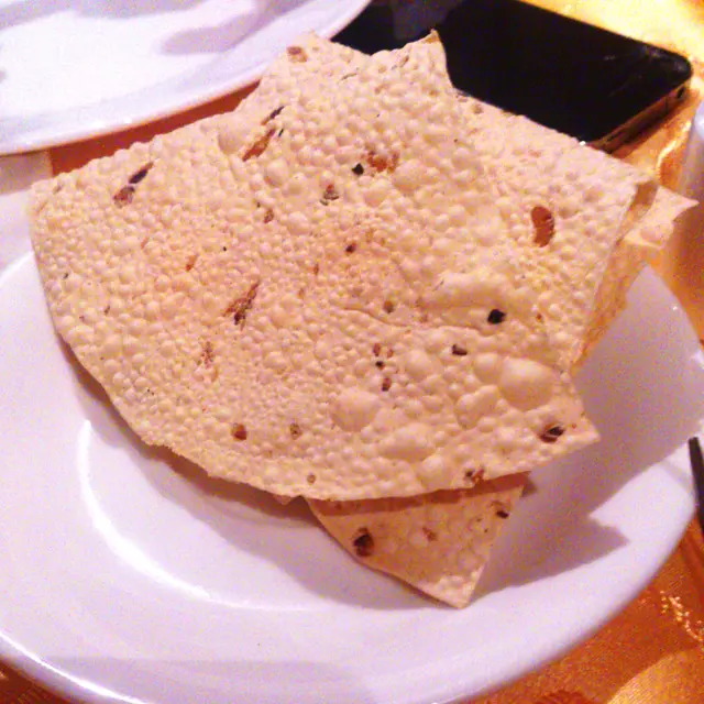 餐前附送的印度脆餅