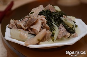 豬肺頂蝴蝶腩菜瞻湯 - 湯料 - 荃灣的季季紅風味酒家