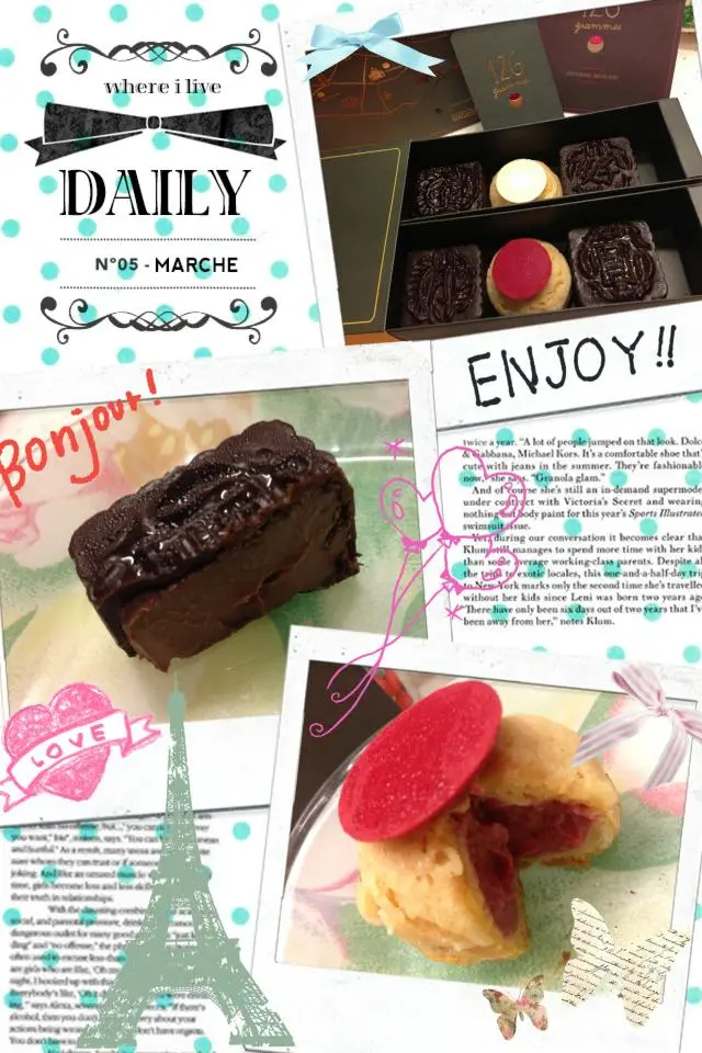 Chocolate Ganache Mooncake (4 favors) with Choux in two surprising favors