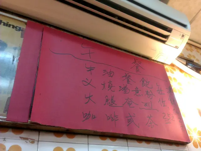 牆上午餐餐牌