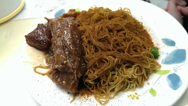 蝦子牛腩牛筋撈麵