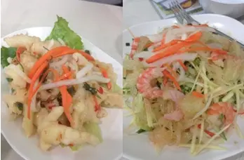 泰式白雲鳯爪, 泰式柚子蝦沙律