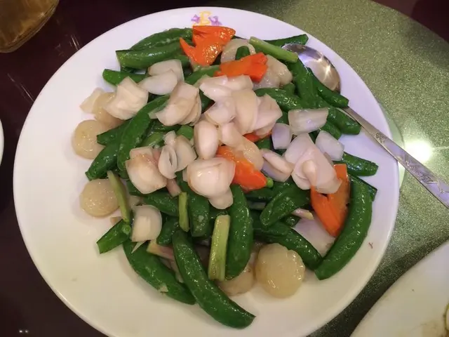 鮮百合甜豆炒帶子