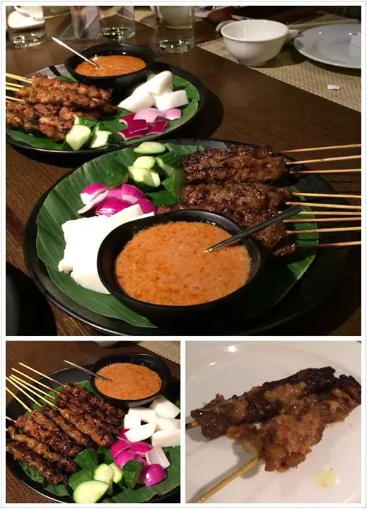 沙嗲牛肉及雞肉串燒