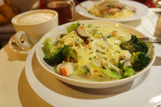 芝士白汁什菌意粉