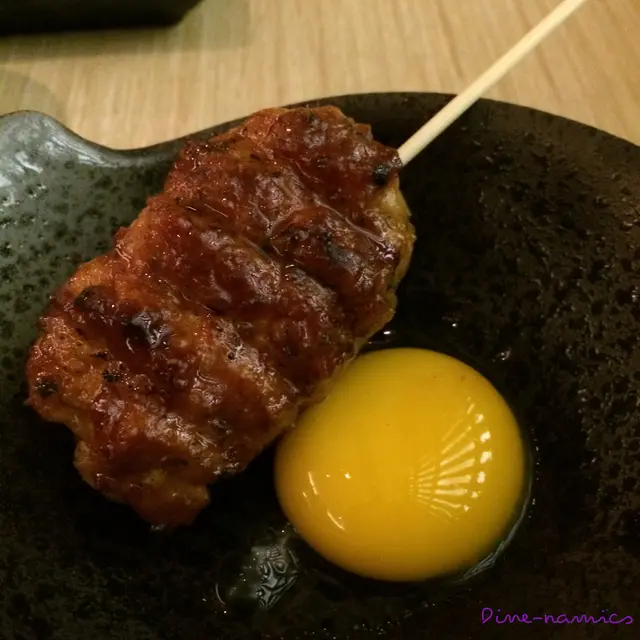 自家製免治雞肉串