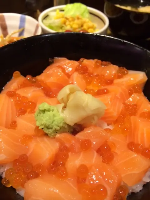 三文魚親子丼 ($95)