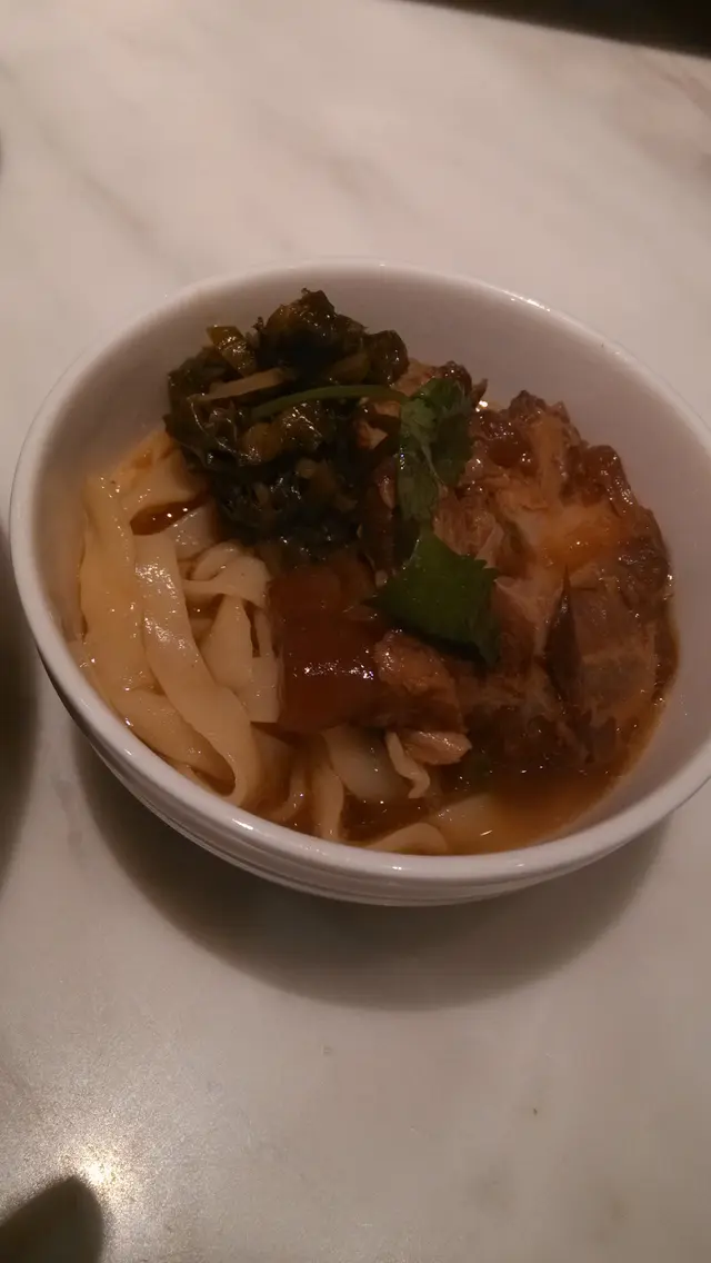 自家做的面十分彈牙,豬軟骨也入味的
