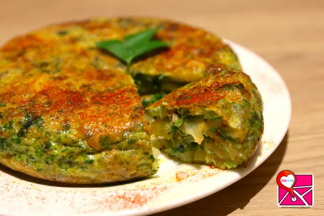 西班牙火腿菠菜奄列(Jamon and Spinach Tortilla)