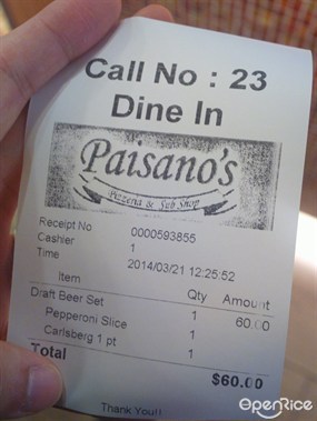 3月首次食 PIZZA 飲BEER 當LUNCH - 灣仔的Paisano&#39;s Pizzeria