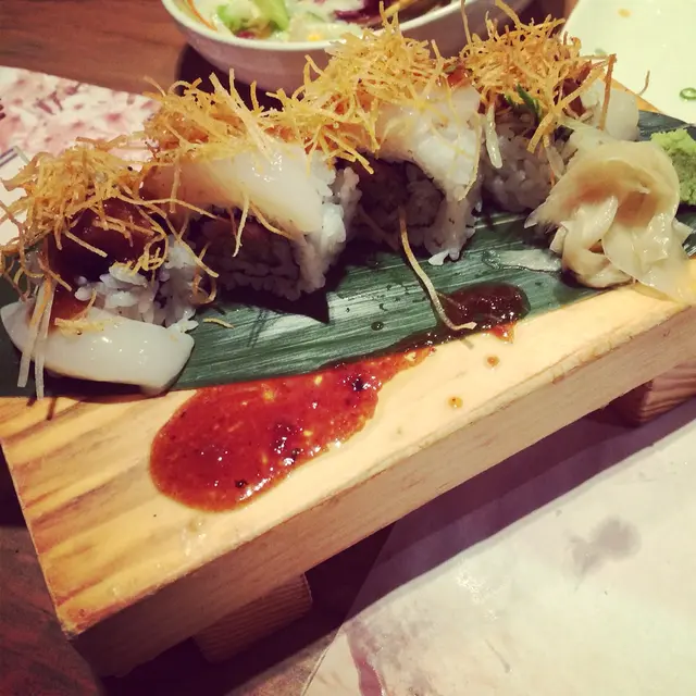 煎鵝肝帶子卷$63