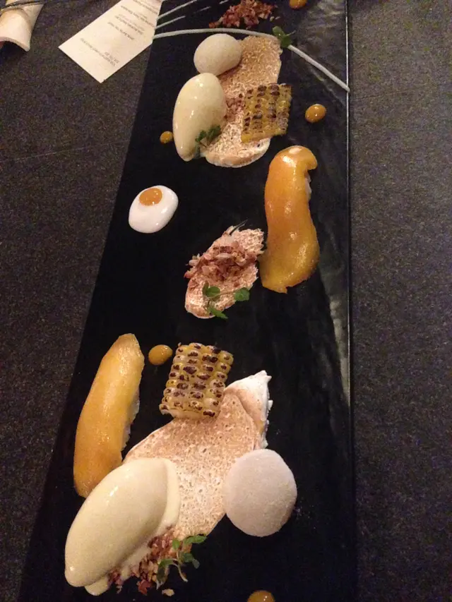 Corn, Coconut, Mango, Kaffir Lime