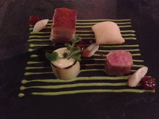 Iberian Pork, Razor Clam, Broccoli, Kimchi