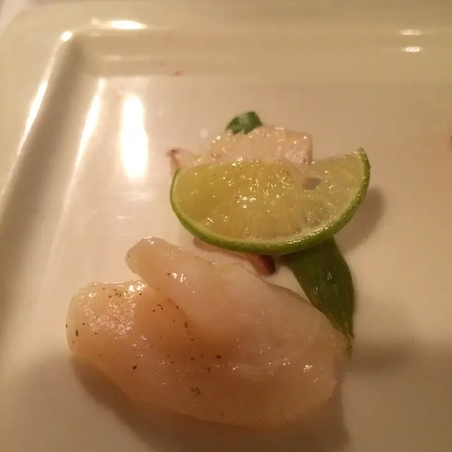 Close up of Scallop and Octopus