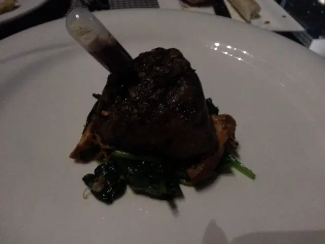 Grilled US Prime Beef Tenderioin, Spinach, Chanterelles and Madeira Sauce