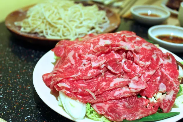 Beef and Homemade Noodles Hot Pot