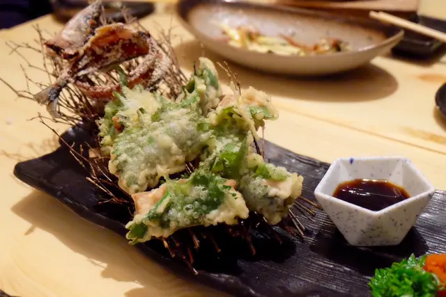 秋刀魚紫蘇天婦羅