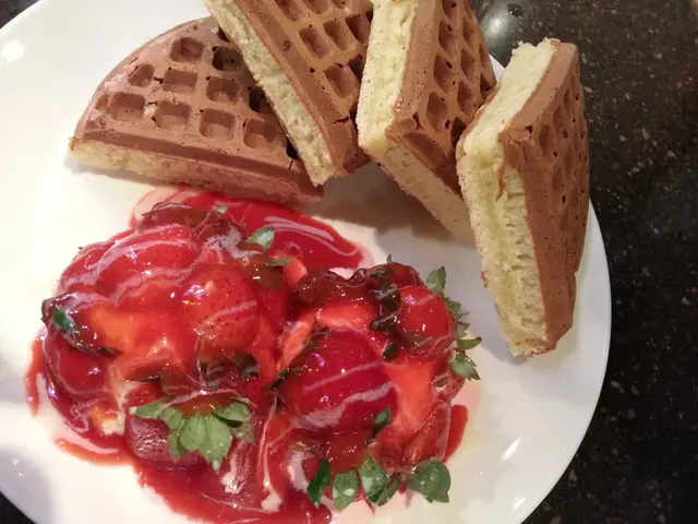 草苺冰淇淋鬆餅