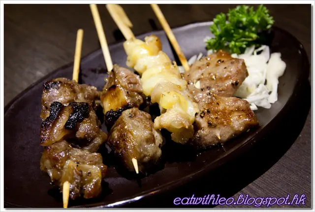 燒黑豚肉,燒雞軟骨,燒牛肋肉