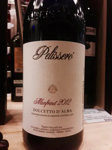 Pelissero Dolcetto d'Alba doc Munfrina 2012