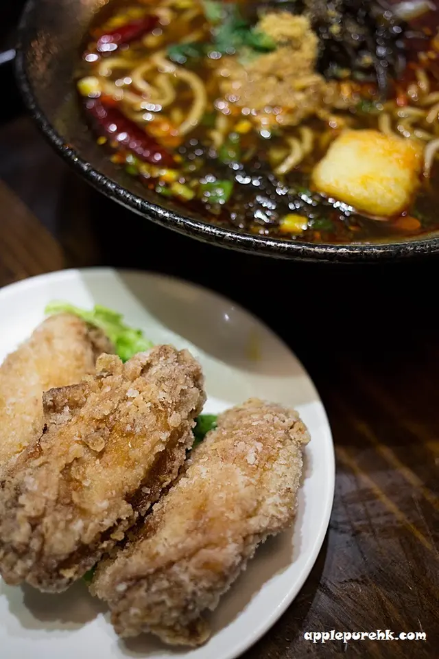 香雞翼麻辣麵