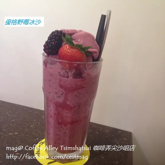 優格野莓冰沙